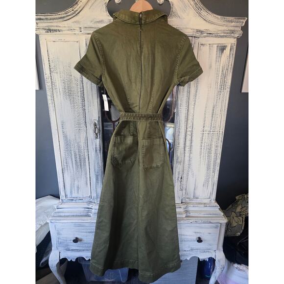 NWT Anthropologie Maeve Colette Denim Wrap Jumpsuit - Size 8 - Picture 5 of 7